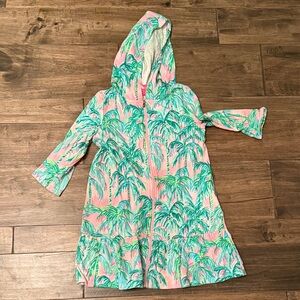 Lilly Pulitzer Pink and Green Kids Swim Coverup